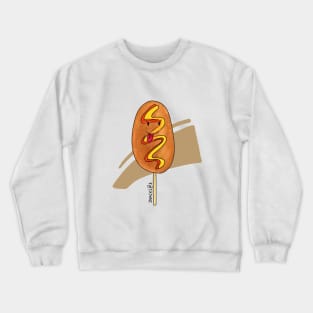 Corn Dog on Stick Crewneck Sweatshirt